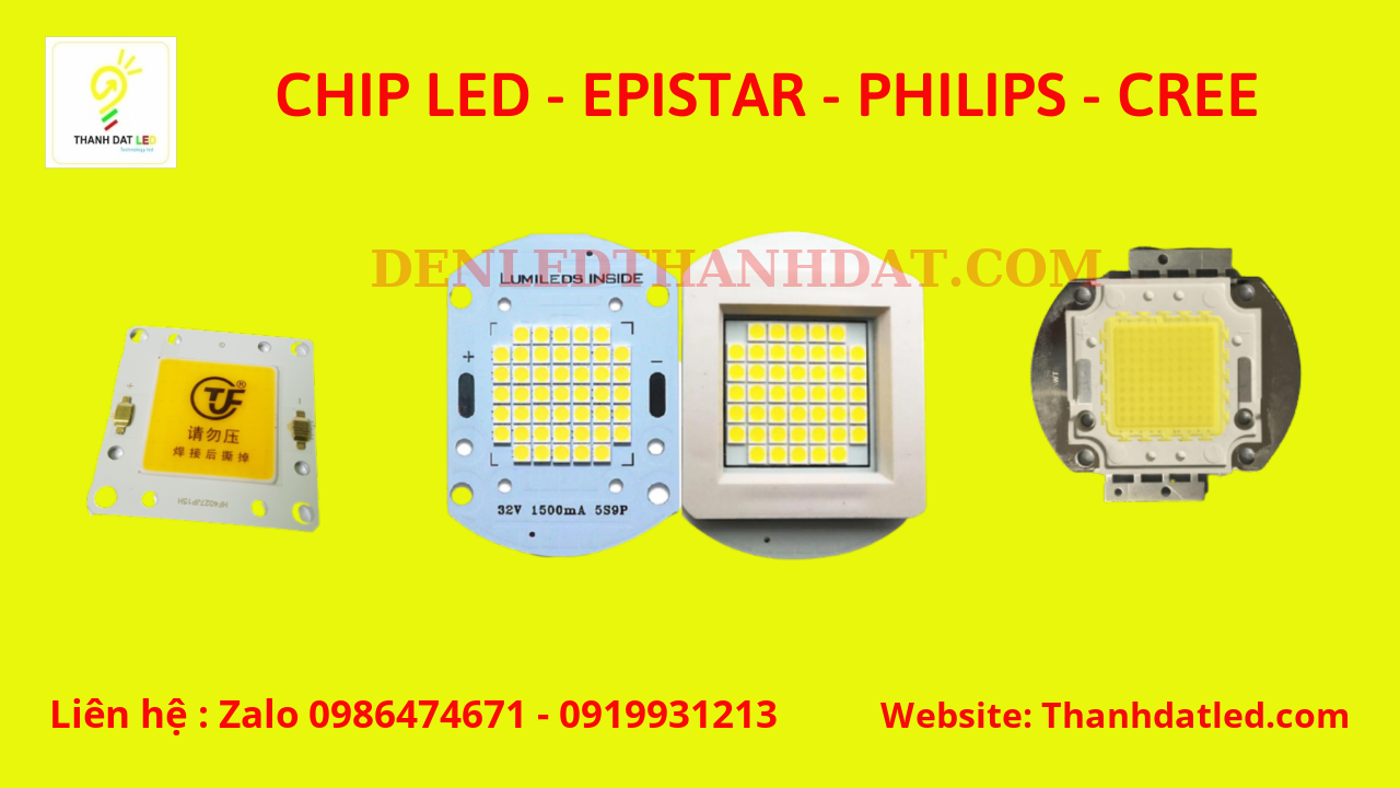 chip đèn đường led lá 50w