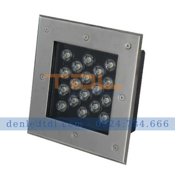 đèn âm đất 18w đế vuông