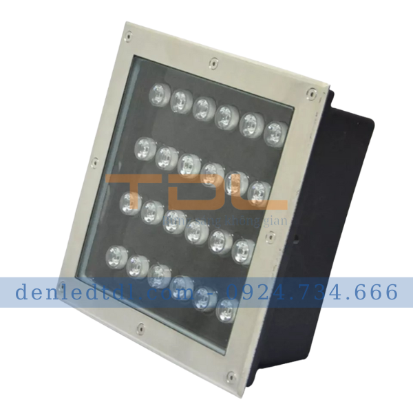 đèn âm đất 24w đế vuông
