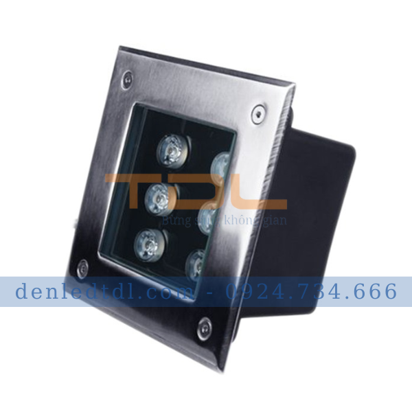 den-am-dat-6w-de-vuong-2 đèn âm đất 6w đế vuông