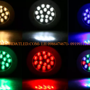 Đèn led âm đất âm sàn 18w 7 den am dat am san do vang trang xanh xanh la rgb 4