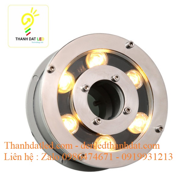 đèn led âm nước bánh xe 6w
