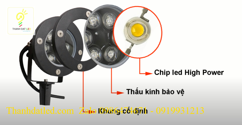 den-chieu-cay-6w Đèn led chiếu cây rọi cây 6w cao cấp