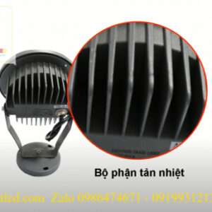 Đèn led chiếu cây 9w 6 den chieu chieu diem