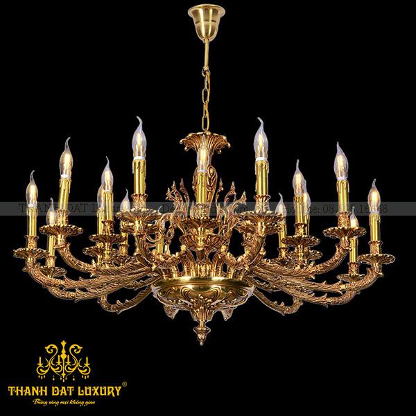 den-chum-biet-thu đèn chùm đồng biệt thự