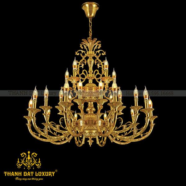 den-chum-trang-tri-dong đèn chùm đồng trang trí