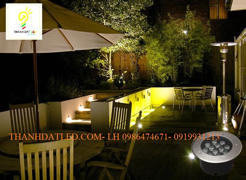 đèn led âm nước âm đất