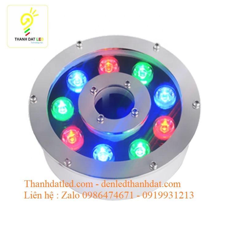 đèn led âm nước bánh xe 9w đổi màu
