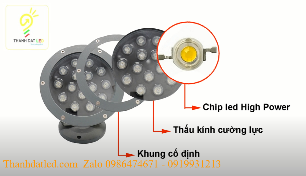 Đèn led chiếu cây rọi cây 15w cao cấp