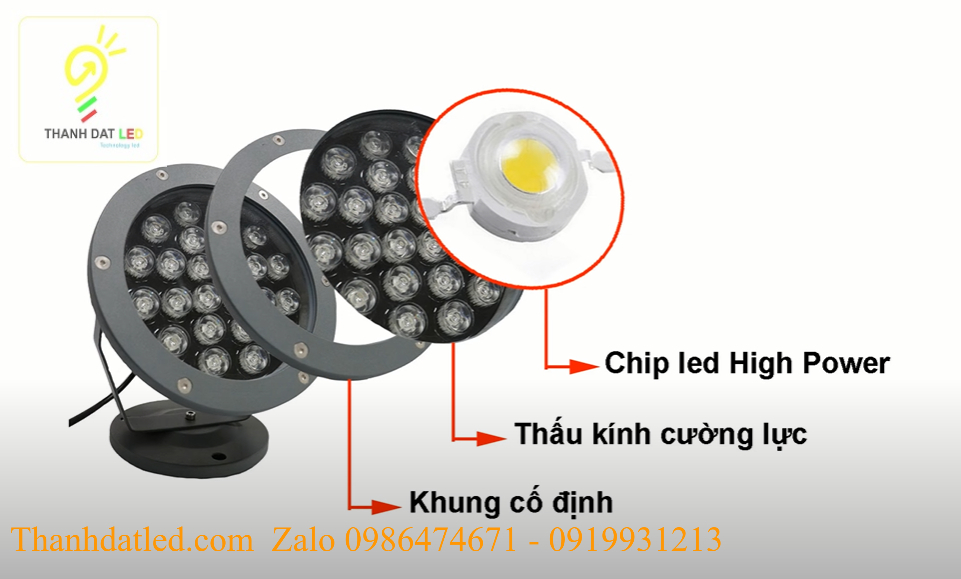 Đèn led chiếu cây rọi cây 24w cao cấp