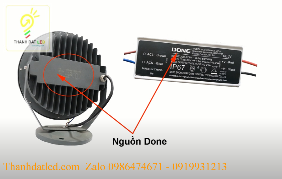 Đèn led chiếu cây rọi cây 36w cao cấp