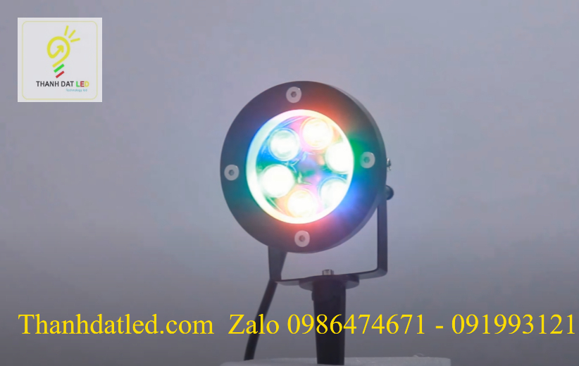 den-led-chieu-cay-6w-doi-mau-1 đèn led chiếu điểm chiếu cây 6w đổi màu