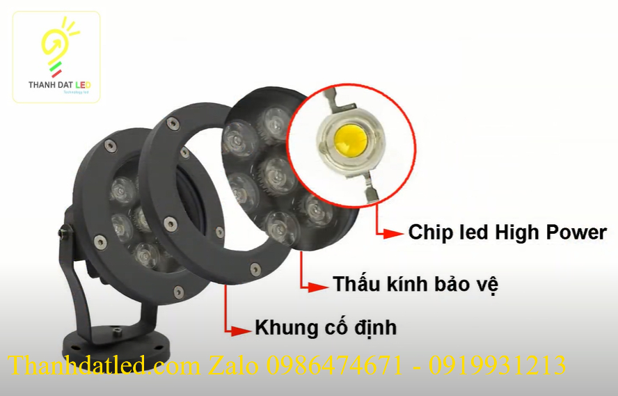 Đèn led rọi cây 7w
