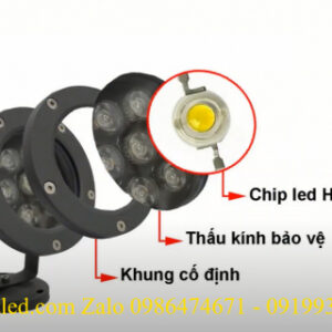 den led chieu cay 7w chat luong