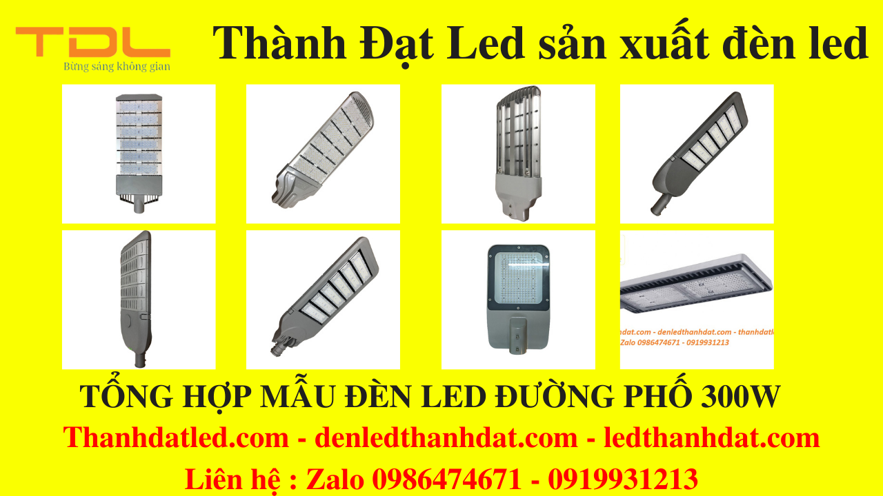 tổng hợp mẫu đèn đường 300w giá rẻ