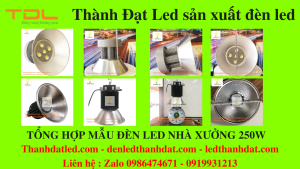 den led chieu sang nha xuong 250w 2