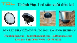 den led chieu sang nha xuong ufo 100w 150w 200w highbay