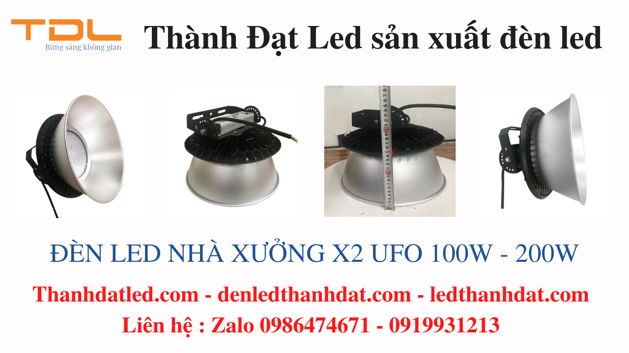 đèn nhà xưởng ufo 100w 120w 150w 200w
