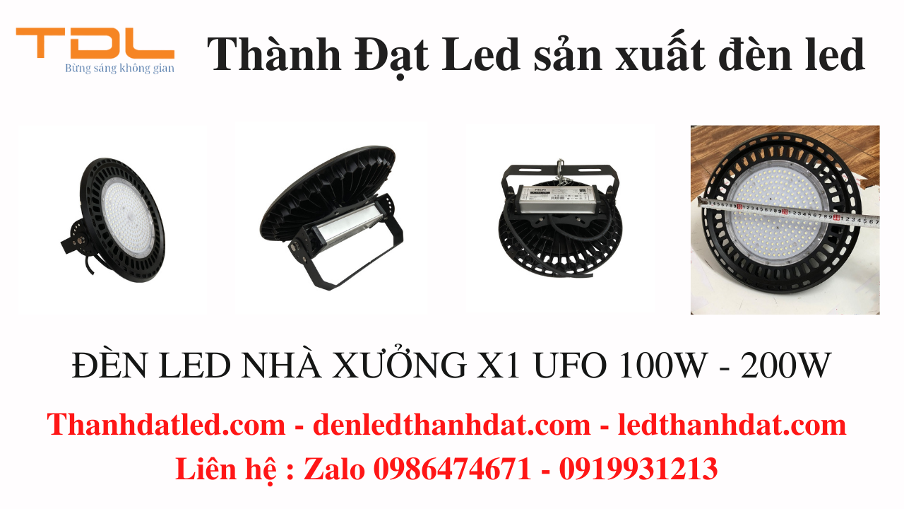 Đèn led UFO cây xăng Philips 100w 150w 200w 250w