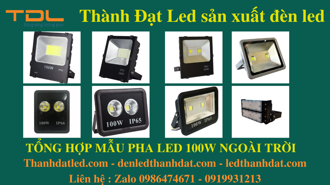 Đèn led sân bóng chuyền100w Hà Đông Hà Nội