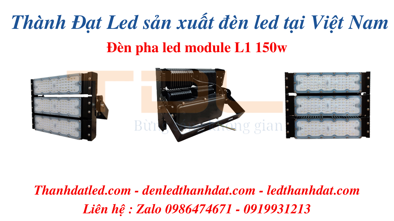 đèn pha led sân cầu lông 150w module