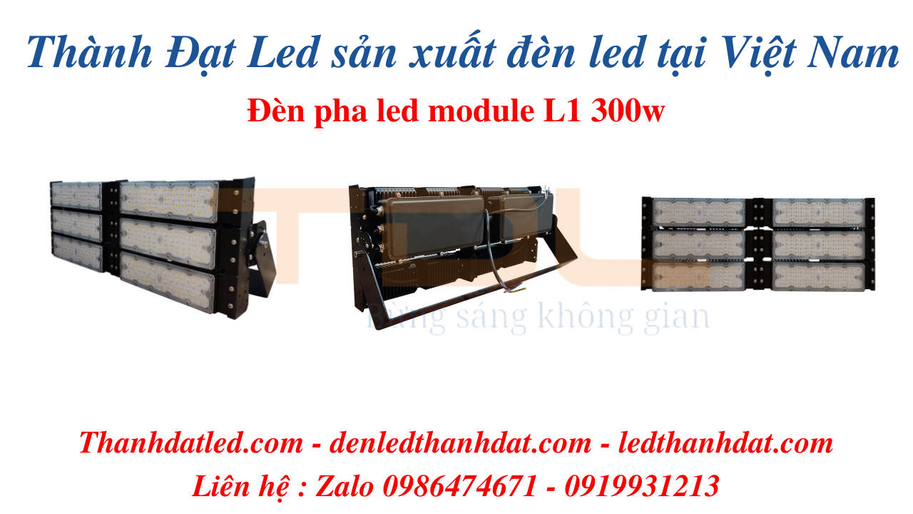 đèn led chiếu sáng sân tennis 300w