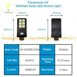 Đèn đường năng lượng mặt trời liền thể 120w TDLS21 5 den nang luong mat troi lien the 120w cao cap