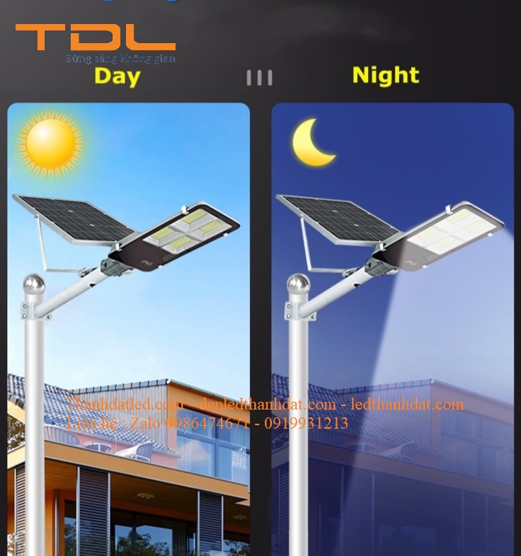 Đèn đường năng lượng mặt trời 100w bàn chải Hà Đông Hà Nội