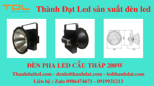 den pha led 200w cau thap cau cang 5