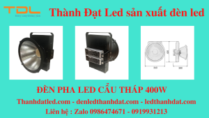 den pha led 400w cau thap cau cang san golf 3