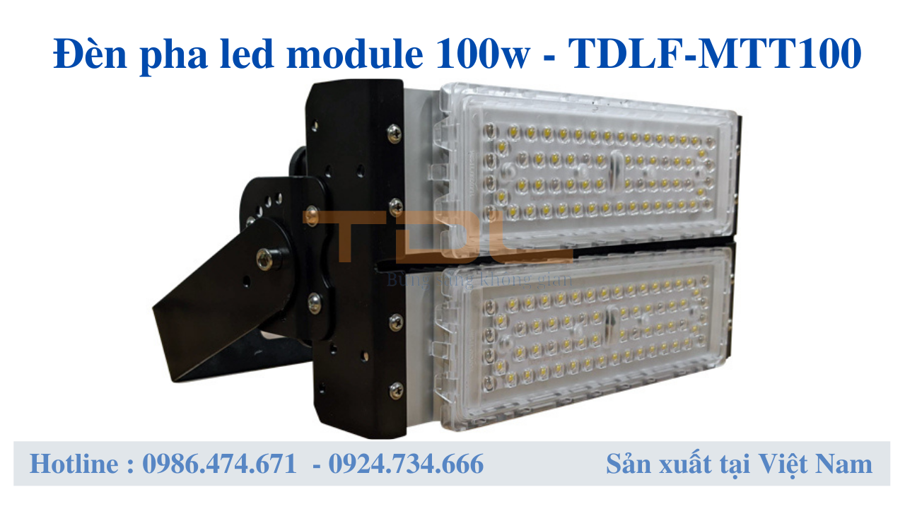 giá đèn pha led module 100w