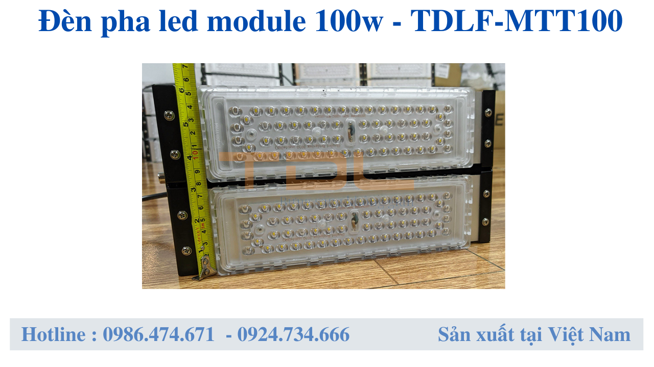 đèn pha led module 100w chống chói