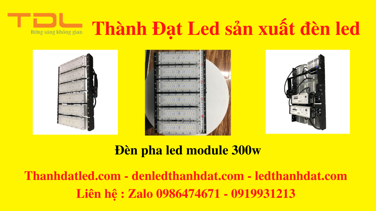 đèn pha led module 300w