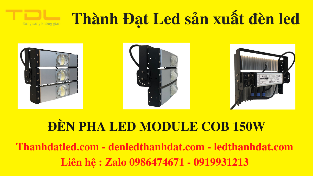 đèn pha led sân cầu lông 150w module
