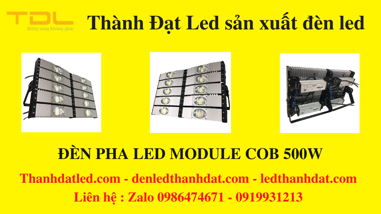 đèn pha led 500w ngoài trời module