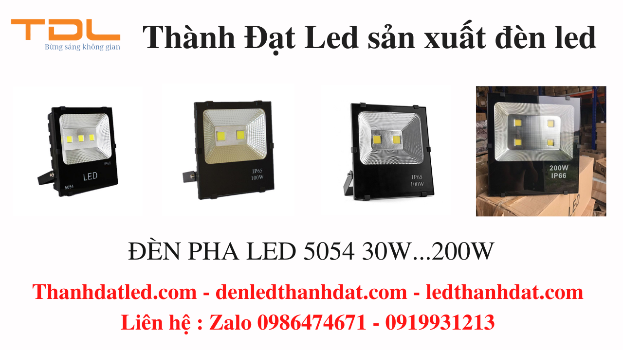đèn pha led 5054 50w 100w 150w 200w cob