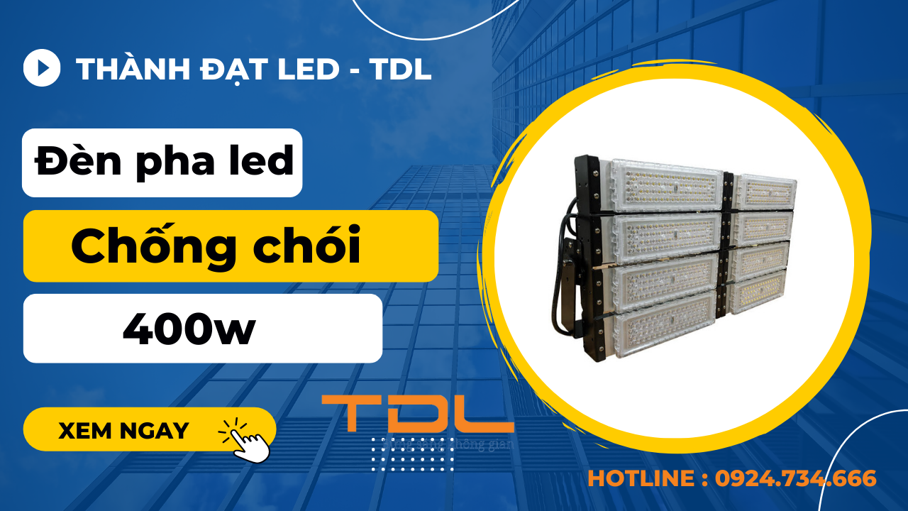 Báo giá đèn led 400w sân bóng đá  tháng 6