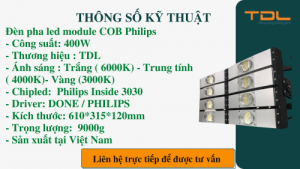 den san bong mini 400w module cob 1