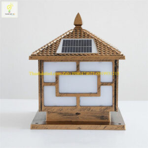 Đèn trụ cổng năng lượng mặt trời 50cm 4 den tru cong tran tri