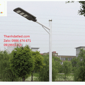 Đèn đường năng lượng mặt trời 60w ( pin liền sau ) 2 mttt 1