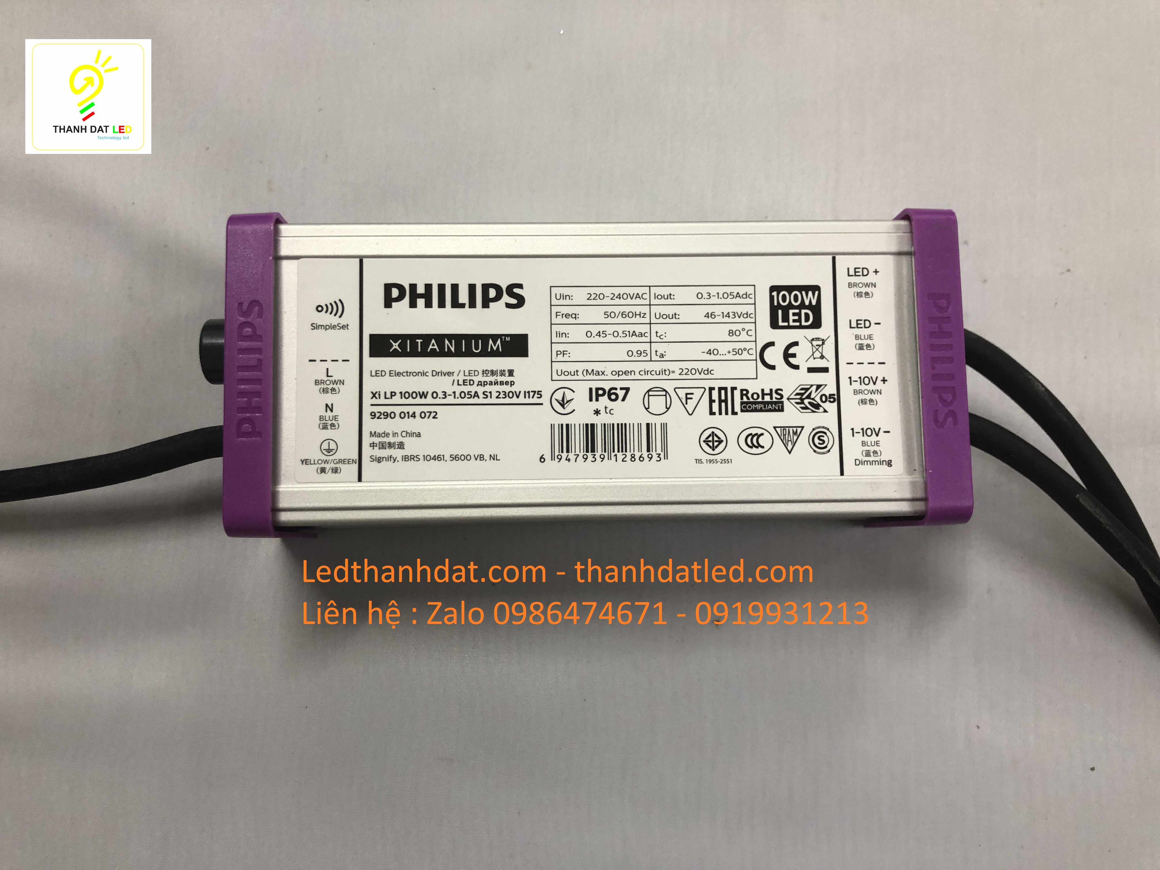 Nguồn Philips 100w Xitanium dimer 5
