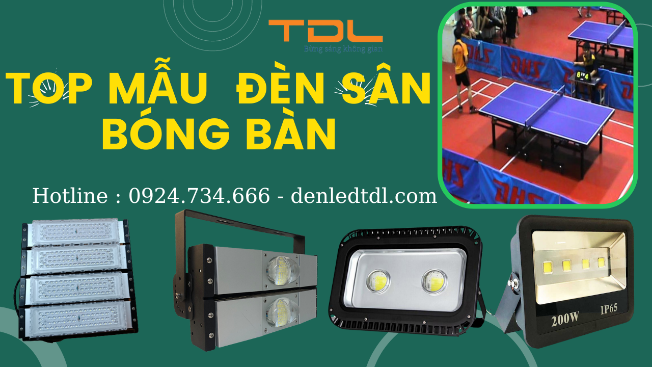 đèn led sân bóng bàn Thái Nguyên