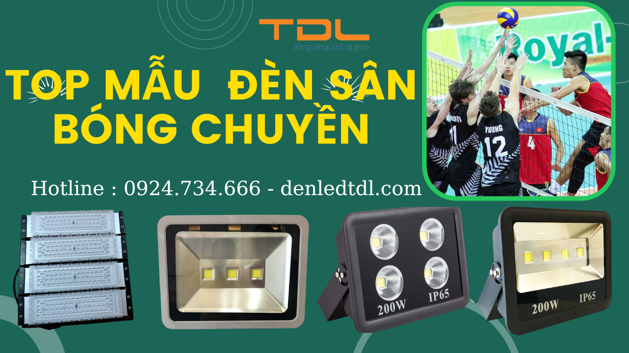 đèn led sân bóng chuyền Hà Nội