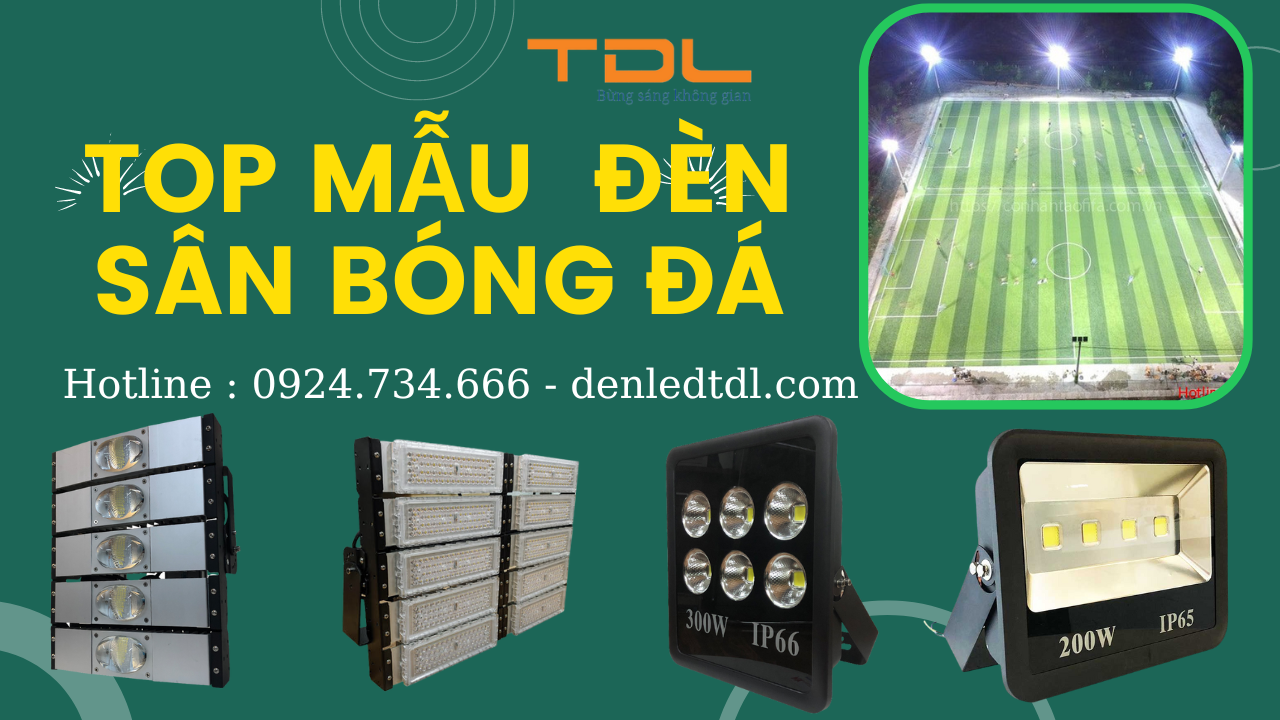 đèn led sân bóng đá mini Điện Biên
