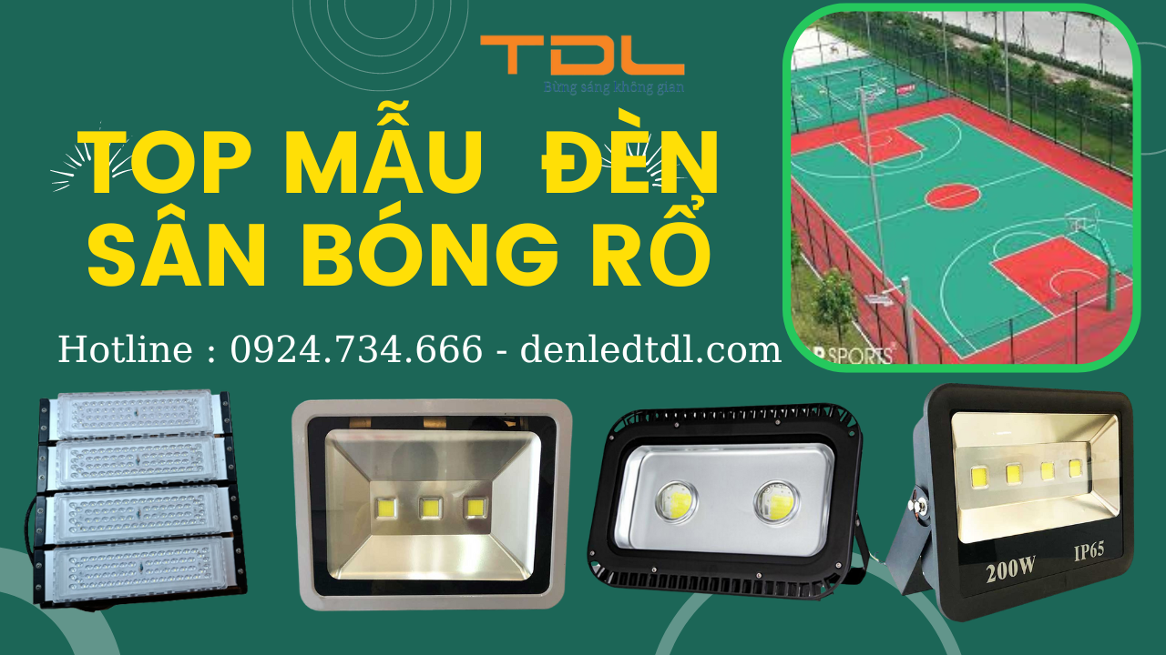 đèn led sân bóng rổ Hà Đông Hà Nội