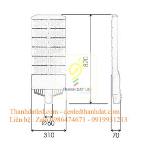 den duong led oem philips 300w 2