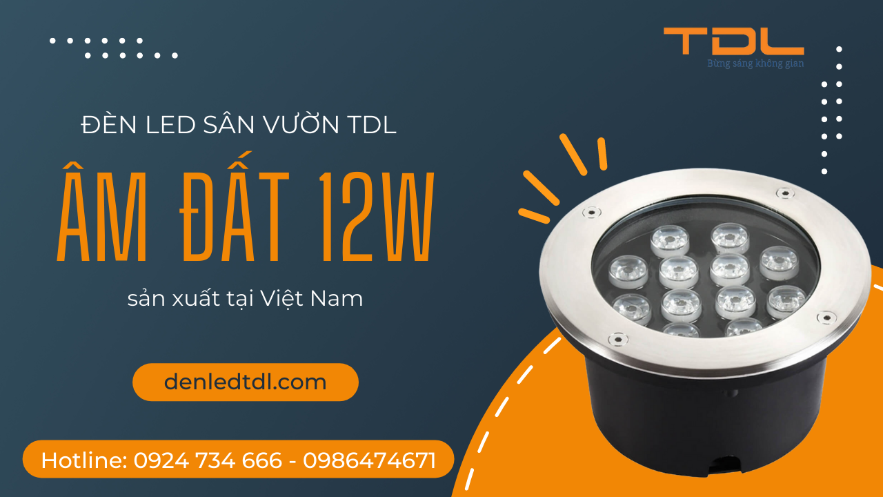 Đèn âm đất 12w TDL Bắc Ninh