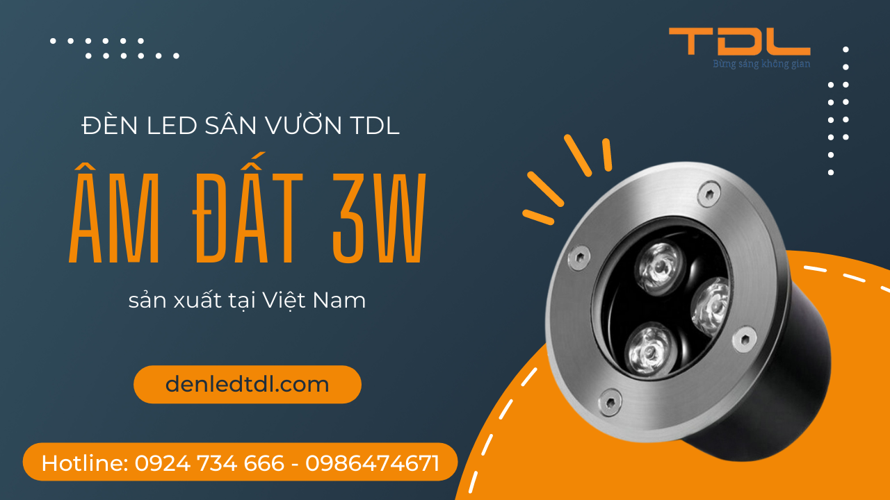 Đèn âm đất 3w TDL Bắc Ninh