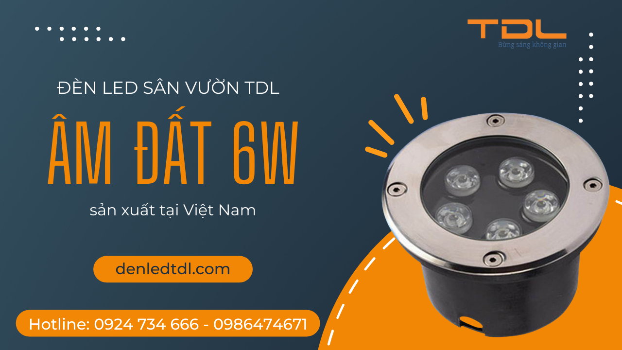 Đèn âm đất 6w TDL Nam Định