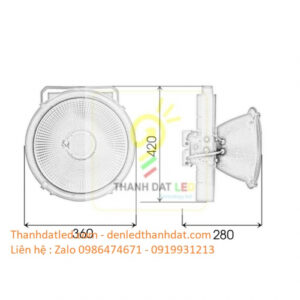 Đèn pha led cẩu tháp 400w 5 den led cau thap 400w philips